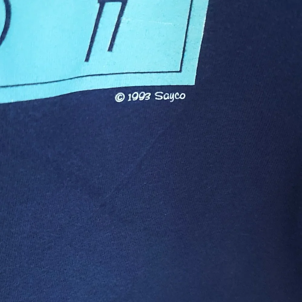 Vintage Florida Graphic T-Shirt Men's XL Navy Blue Hanes Beefy T Distressed - Picture 4 of 12